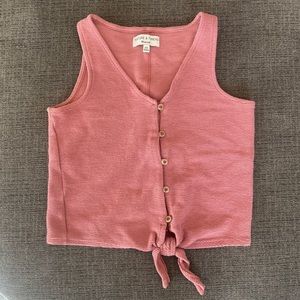Madewell Texture & Thread Tank - Pink Size XXS
